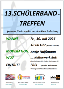 Foto Plakat Schülerbandtreffen